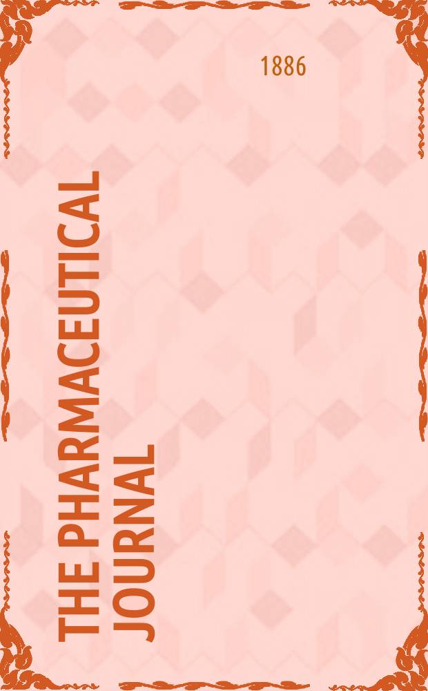 The Pharmaceutical journal : A weekly record of pharmacy and allied sciences Establ. 1841. Vol.16, №815