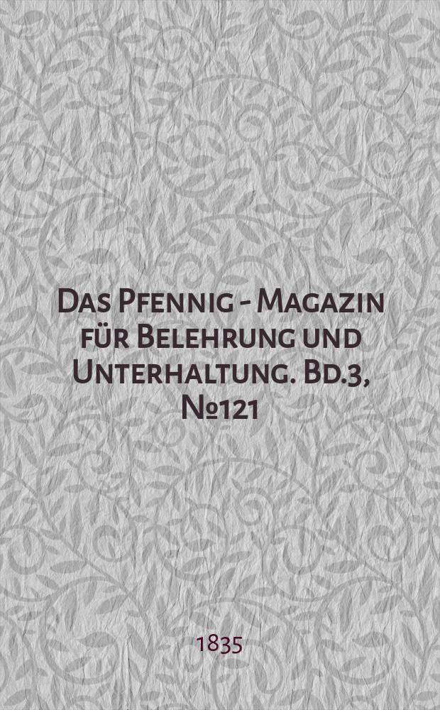 Das Pfennig - Magazin f&uuml;r Belehrung und Unterhaltung. Bd.3, №121