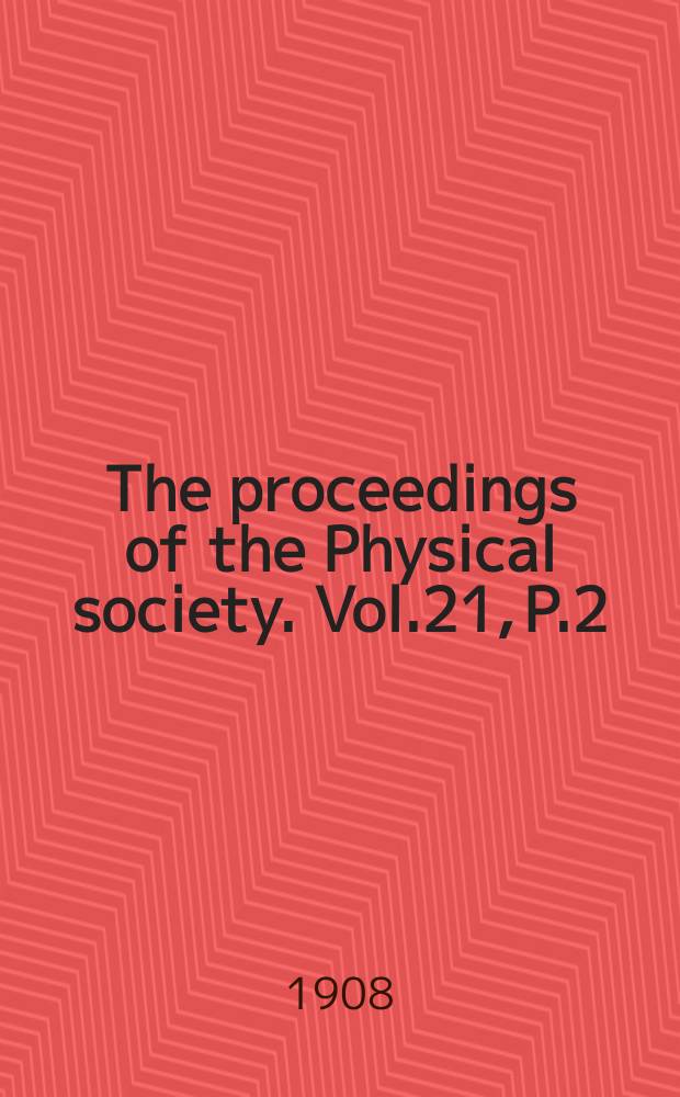 The proceedings of the Physical society. Vol.21, P.2