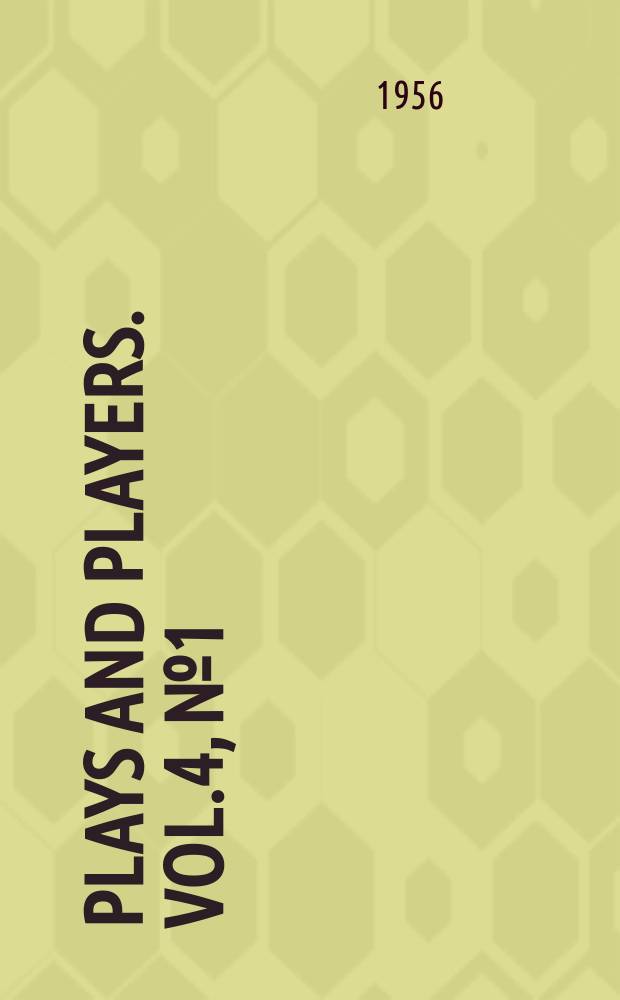 Plays and players. Vol.4, №1