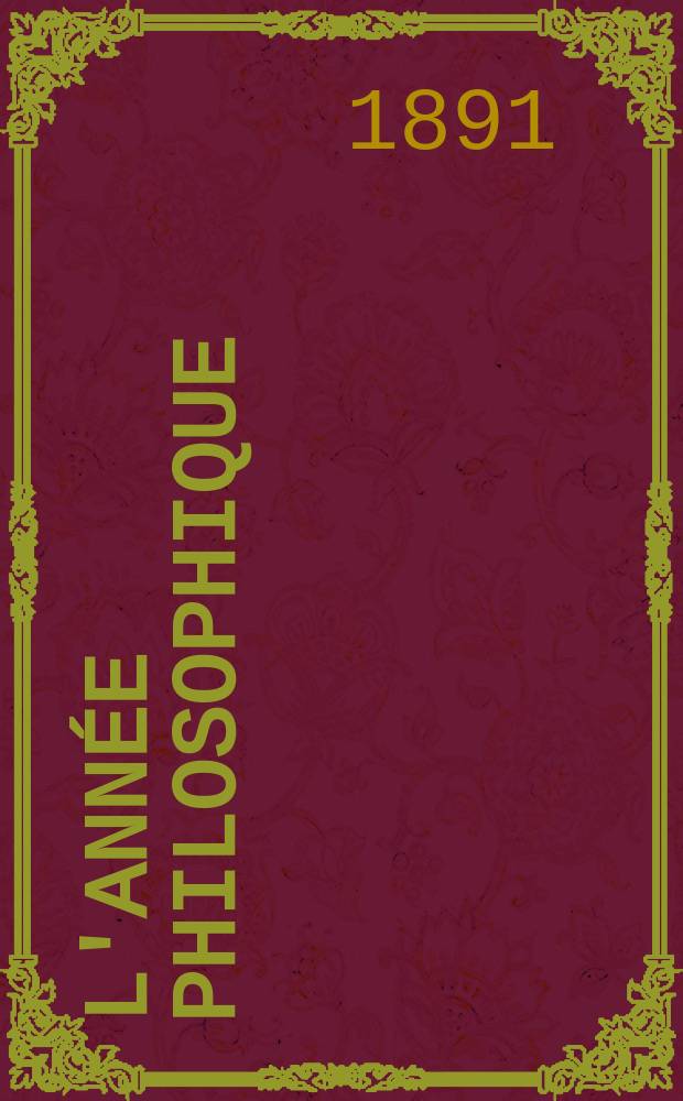 L'Année Philosophique