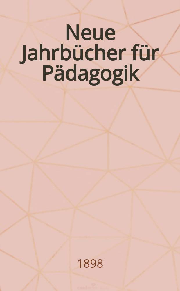 Neue Jahrbücher für Pädagogik