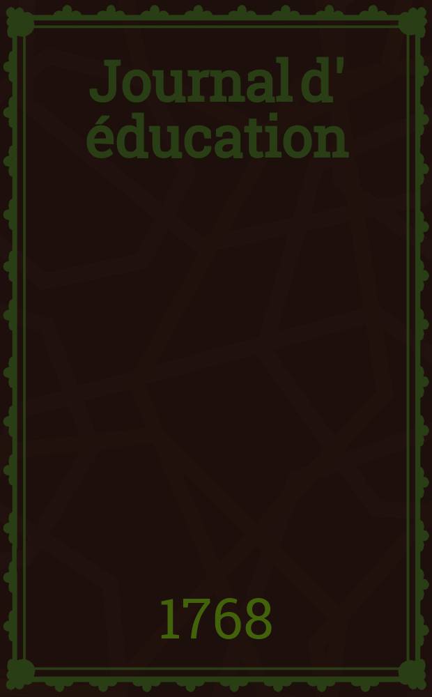 Journal d' éducation