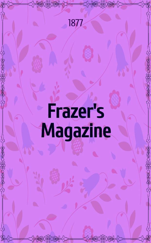 Frazer's Magazine
