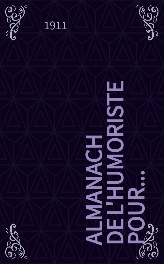 Almanach de l'Humoriste pour ...