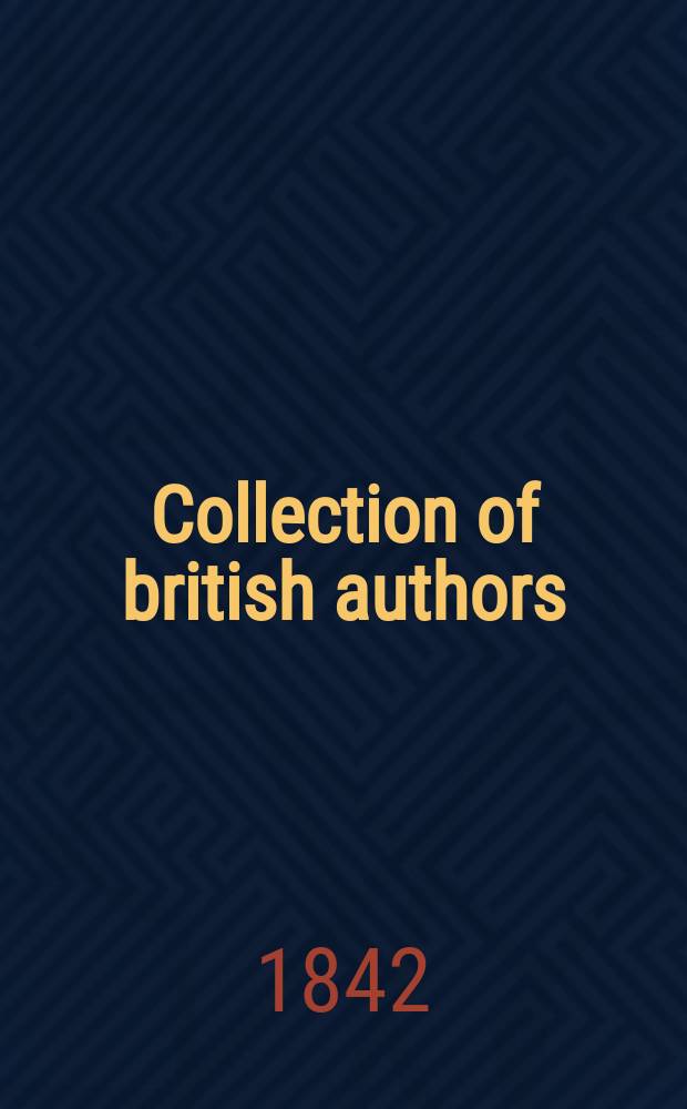 Collection of british authors : Tauchnitz edition