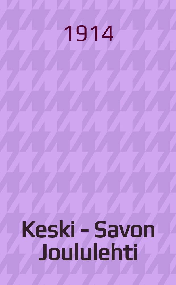 Keski - Savon Joululehti