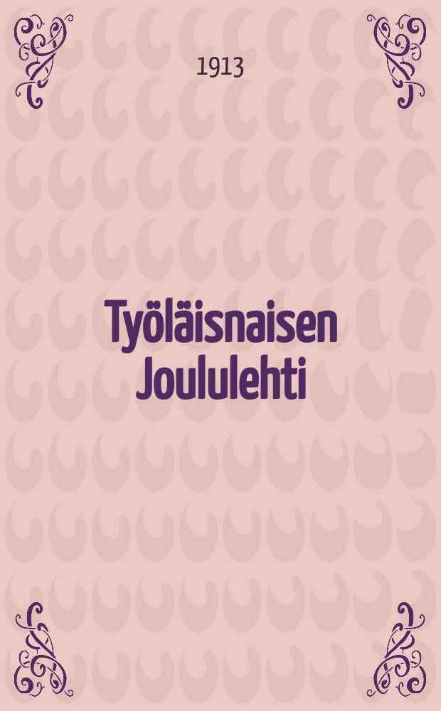 Työläisnaisen Joululehti