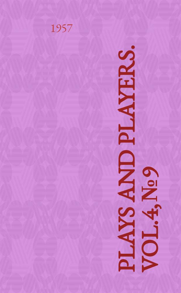 Plays and players. Vol.4, №9