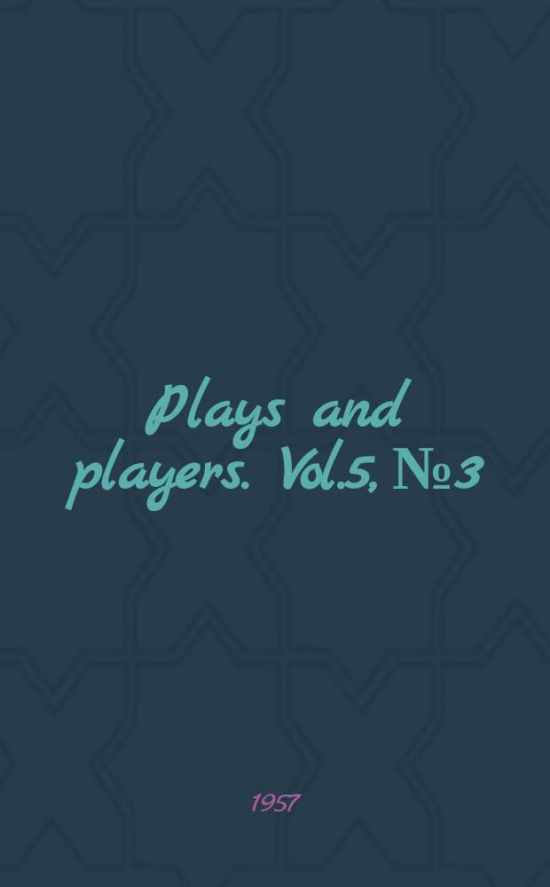 Plays and players. Vol.5, №3