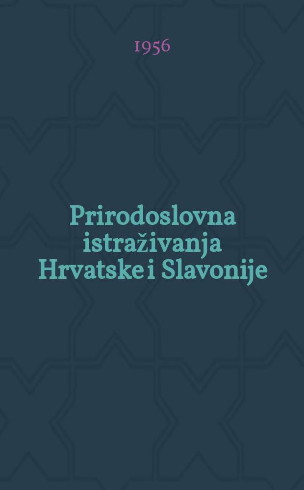 Prirodoslovna istraživanja Hrvatske i Slavonije : Potaknuta Matematičko-prirodoslovnim razredom Jugoslavenske akademije znanosti i umjetnosti. Acta geologica