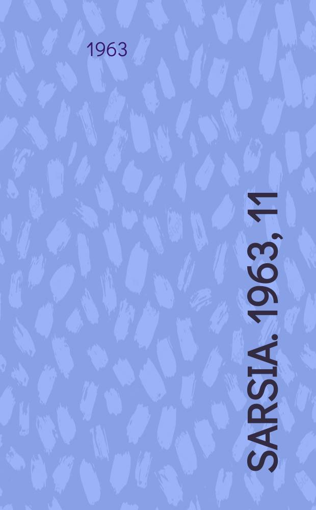 Sarsia. 1963, 11