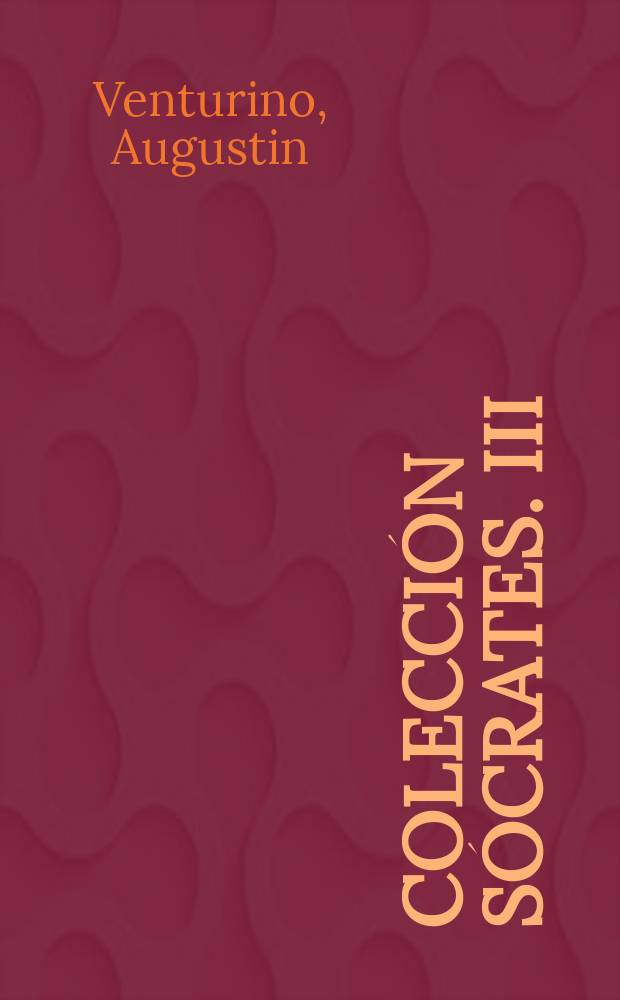 Colección Sócrates. III : Sociologia primitiva Chileindiana