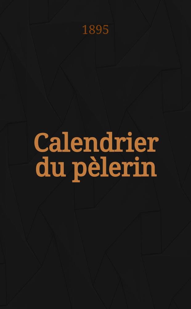 Calendrier du pèlerin