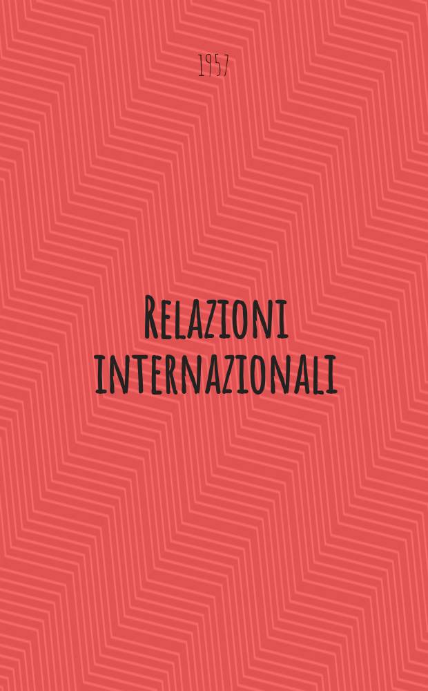 Relazioni internazionali : Settimanale di politica estera. Anno21 1957, №35