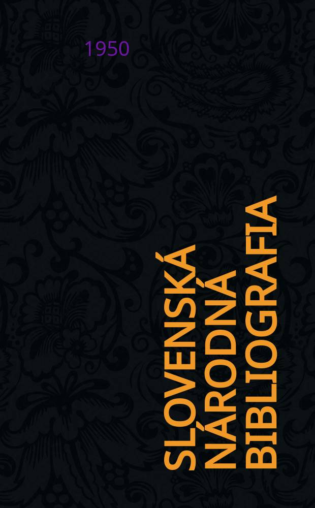 Slovenská národná bibliografia : [Doteraz] Bibliografický katalóg ČSSR. Roč.1(18) 1950, S.27