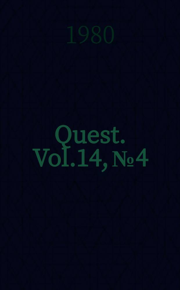 Quest. Vol.14, №4