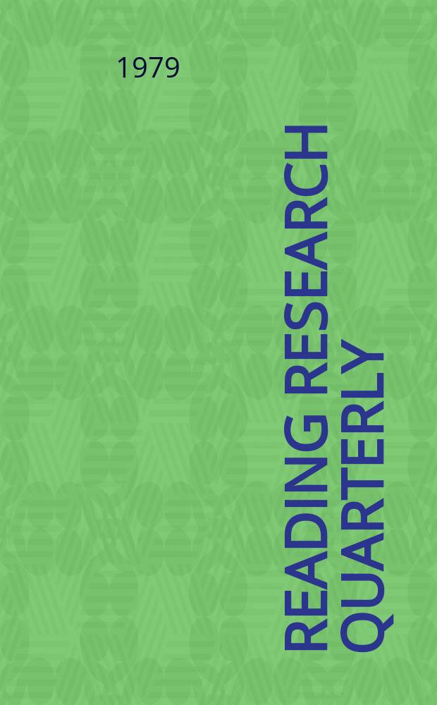 Reading research quarterly : Publ. by the International reading assoc. Vol.14, №2