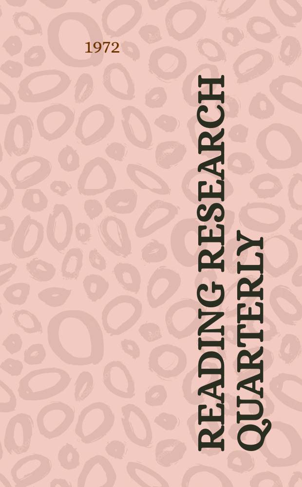 Reading research quarterly : Publ. by the International reading assoc. Vol.7, №3