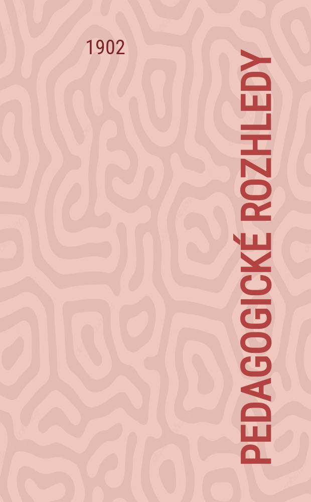 Pedagogické Rozhledy