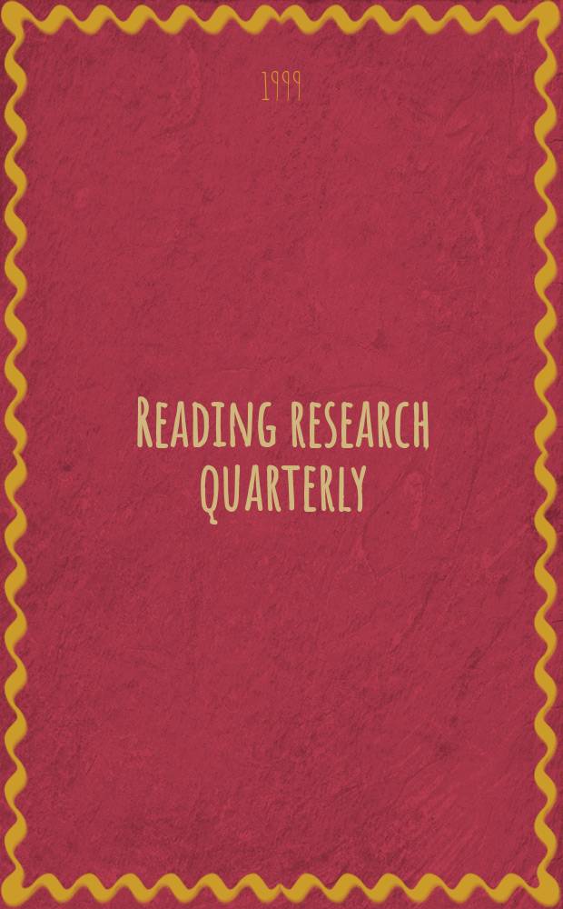 Reading research quarterly : Publ. by the International reading assoc. Vol.34, №1