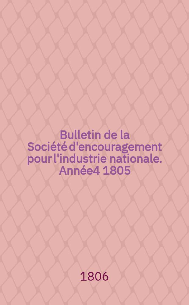 Bulletin de la Société d'encouragement pour l'industrie nationale. Année4 1805/1806, №23
