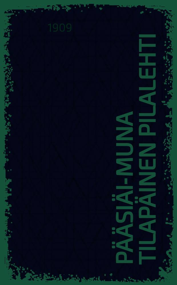 Pääsiäis- Muna Tilapäinen pilalehti