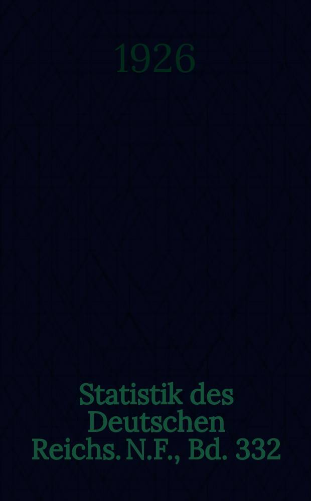 Statistik des Deutschen Reichs. [N.F.], Bd. 332 : Volksbegehren und Volksentscheid "Enteignung der F&uuml;rstenverm&ouml;gen" = Народная инициатива и референдум Экспроприация княжеского имущества