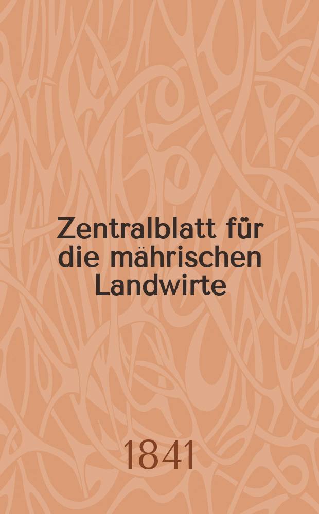 Zentralblatt für die mährischen Landwirte : Organ der k.k. Mährischen Landwirtschaftsgesellschaft. Bd.40 H.2, №14