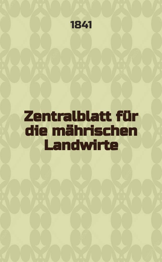 Zentralblatt für die mährischen Landwirte : Organ der k.k. Mährischen Landwirtschaftsgesellschaft. Bd.40 H.2, №20