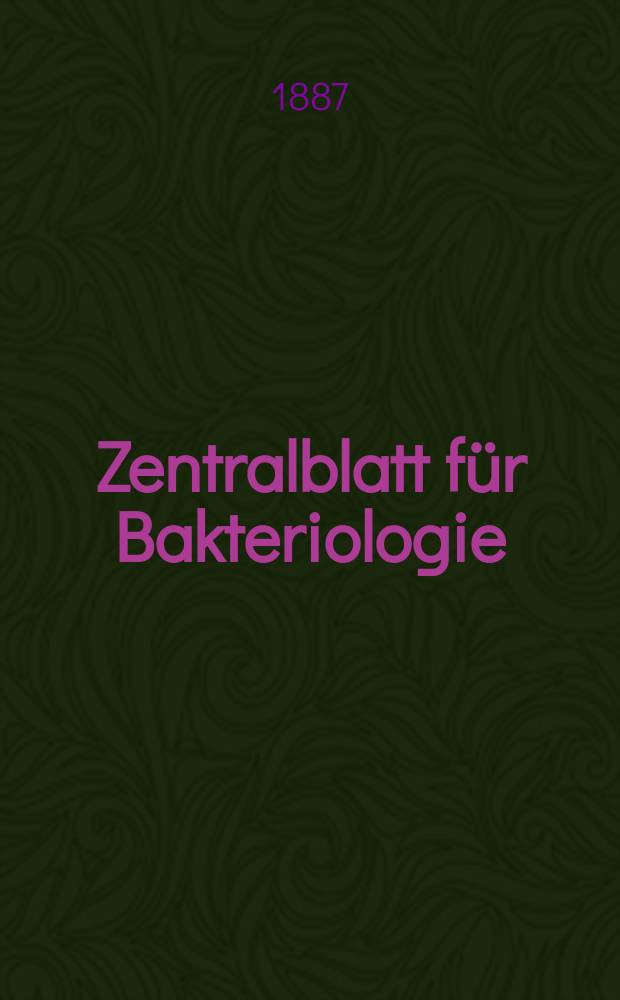 Zentralblatt für Bakteriologie : Med. microbiology, virology, parasitology, infectious diseases. Bd.1, №5
