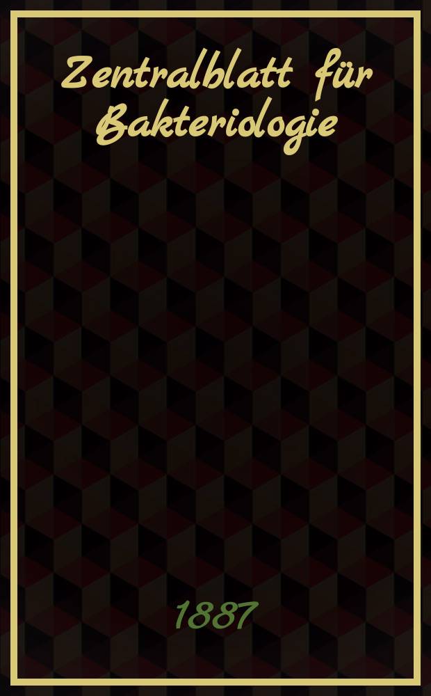 Zentralblatt für Bakteriologie : Med. microbiology, virology, parasitology, infectious diseases. Bd.1, №12
