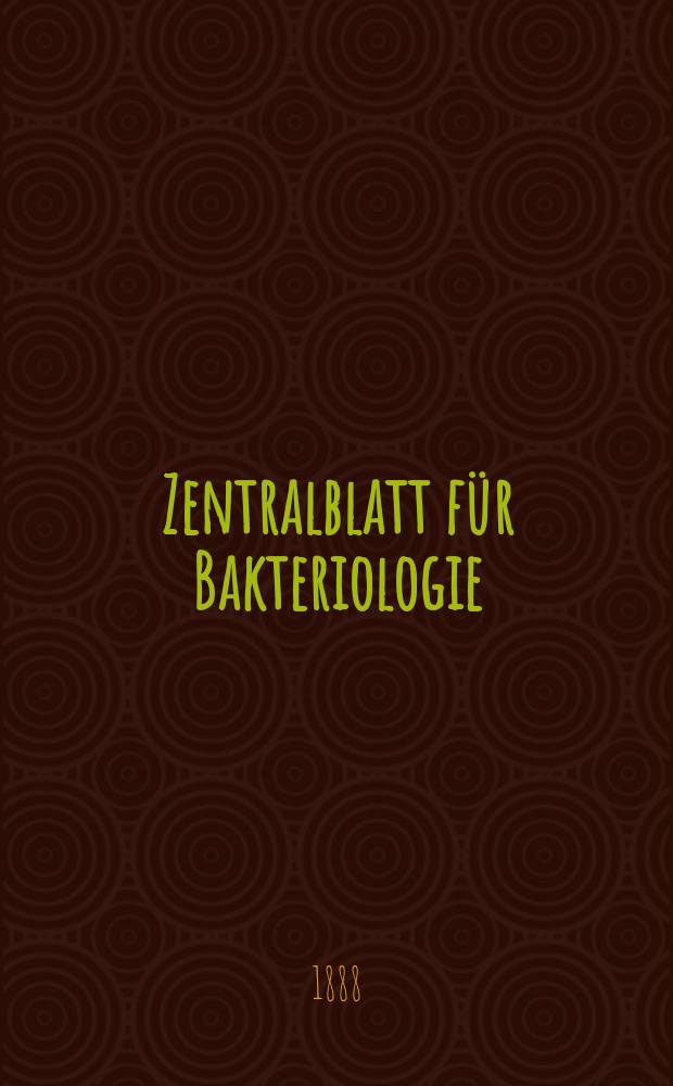 Zentralblatt für Bakteriologie : Med. microbiology, virology, parasitology, infectious diseases. Bd.4, №1