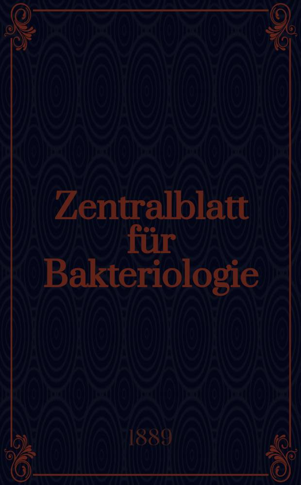 Zentralblatt für Bakteriologie : Med. microbiology, virology, parasitology, infectious diseases. Bd.6, №4