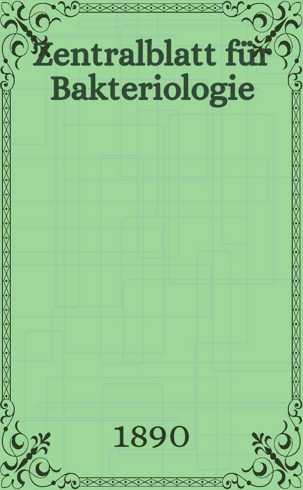 Zentralblatt für Bakteriologie : Med. microbiology, virology, parasitology, infectious diseases. Bd.7, №12