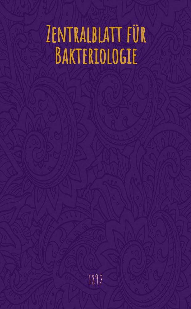 Zentralblatt für Bakteriologie : Med. microbiology, virology, parasitology, infectious diseases. Bd.12, №20