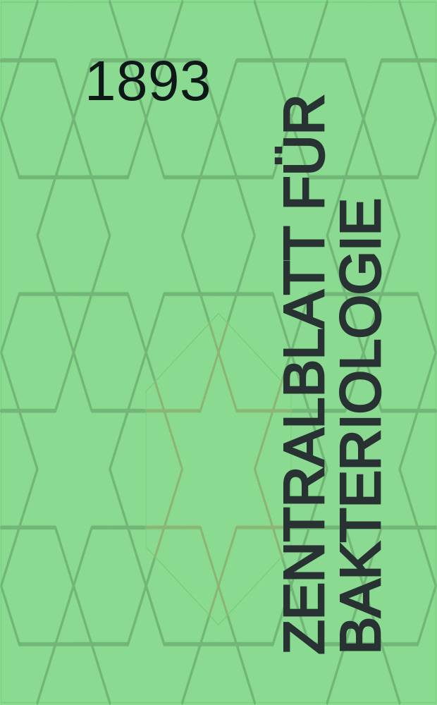 Zentralblatt für Bakteriologie : Med. microbiology, virology, parasitology, infectious diseases. Bd.13, №7