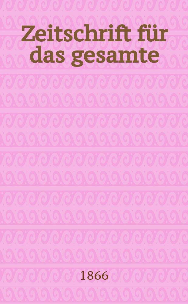Zeitschrift für das gesamte : Brauwesen (Bayerischer Bierbrauer). Jg.1 1866, №10