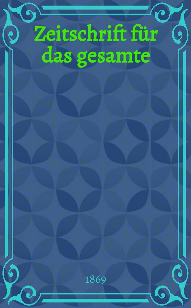 Zeitschrift für das gesamte : Brauwesen (Bayerischer Bierbrauer). Jg.4 1869, №2