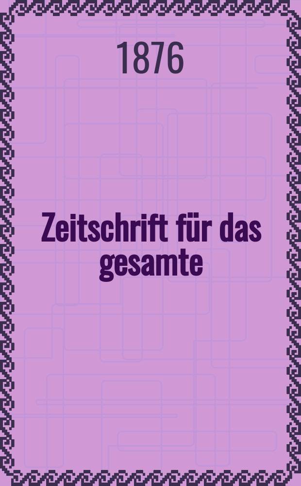Zeitschrift für das gesamte : Brauwesen (Bayerischer Bierbrauer). Jg.11 1876, №22