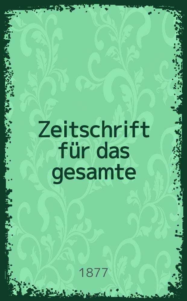 Zeitschrift f&uuml;r das gesamte : Brauwesen (Bayerischer Bierbrauer). Jg.12 1877, №4