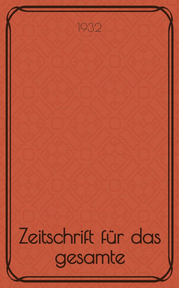 Zeitschrift f&uuml;r das gesamte : Brauwesen (Bayerischer Bierbrauer). Jg.55 1932, №1