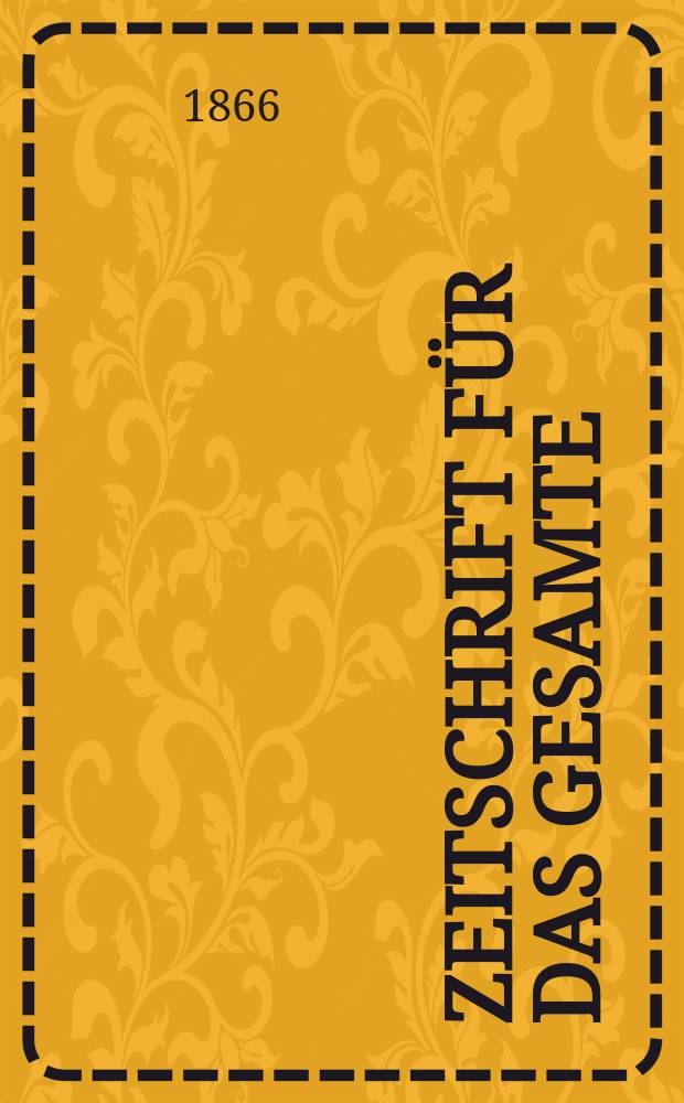 Zeitschrift f&uuml;r das gesamte : Brauwesen (Bayerischer Bierbrauer). Jg.1 1866, №12