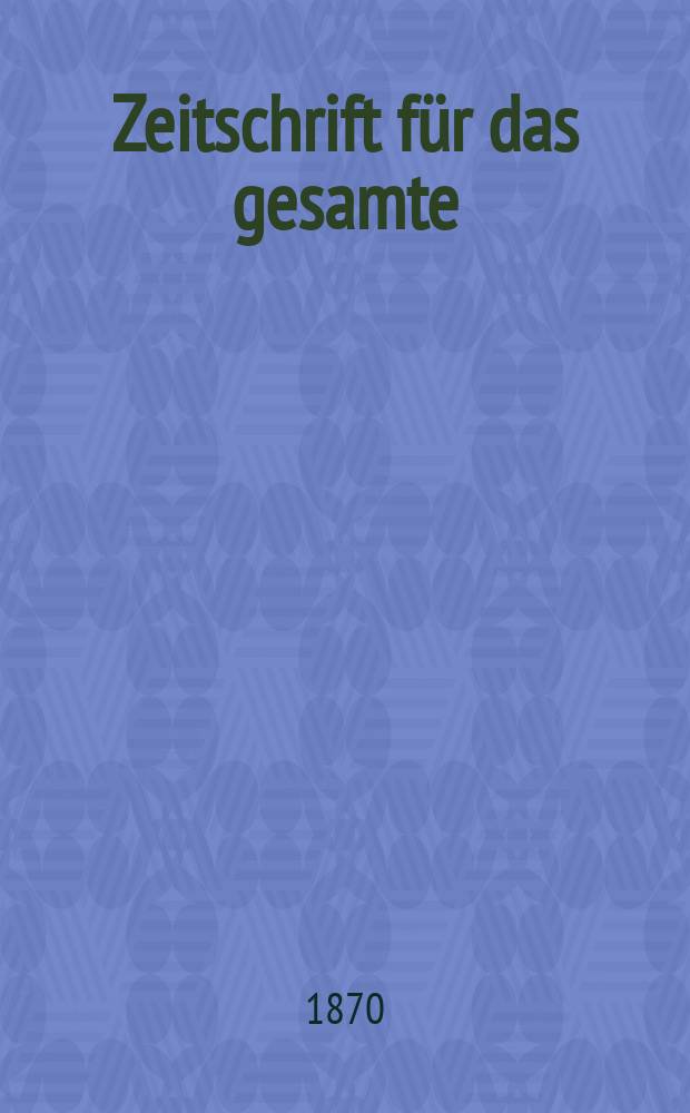 Zeitschrift für das gesamte : Brauwesen (Bayerischer Bierbrauer). Jg.5 1870, №2