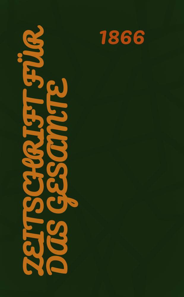 Zeitschrift für das gesamte : Brauwesen (Bayerischer Bierbrauer). Jg.1 1866, №9
