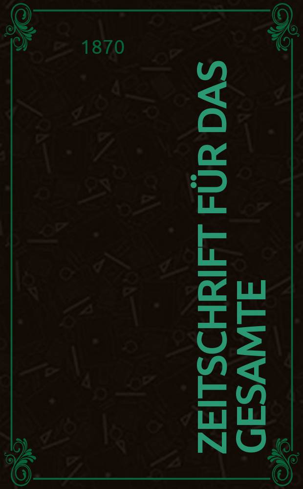 Zeitschrift für das gesamte : Brauwesen (Bayerischer Bierbrauer). Jg.5 1870, №3