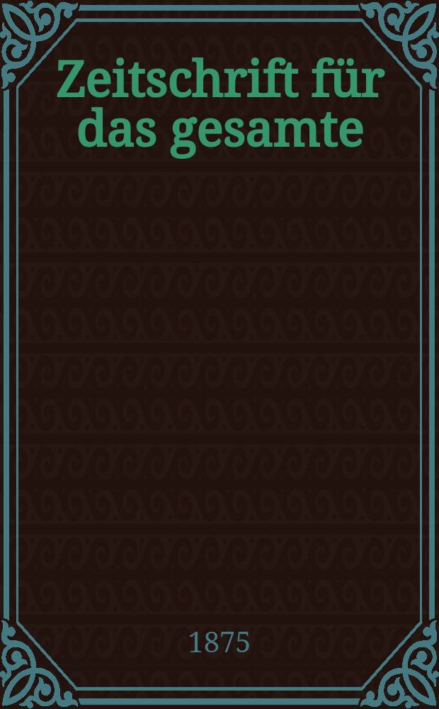 Zeitschrift für das gesamte : Brauwesen (Bayerischer Bierbrauer). Jg.10 1875, №5