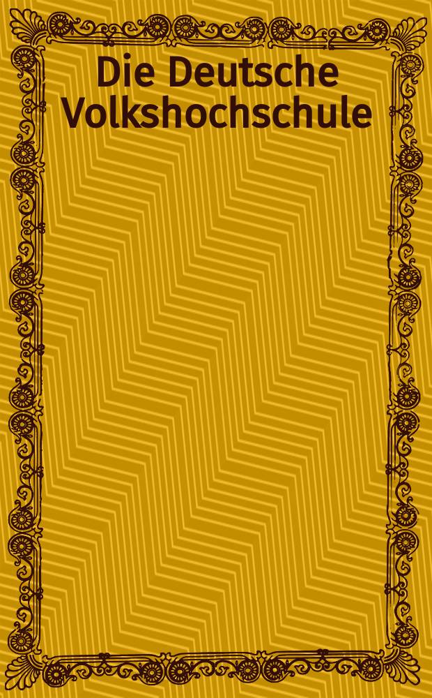 Die Deutsche Volkshochschule