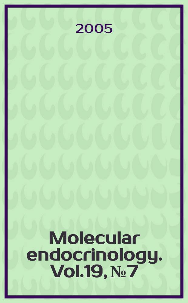 Molecular endocrinology. Vol.19, № 7
