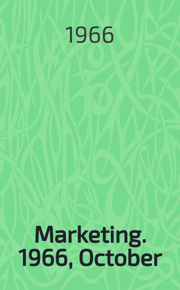 Marketing. 1966, October